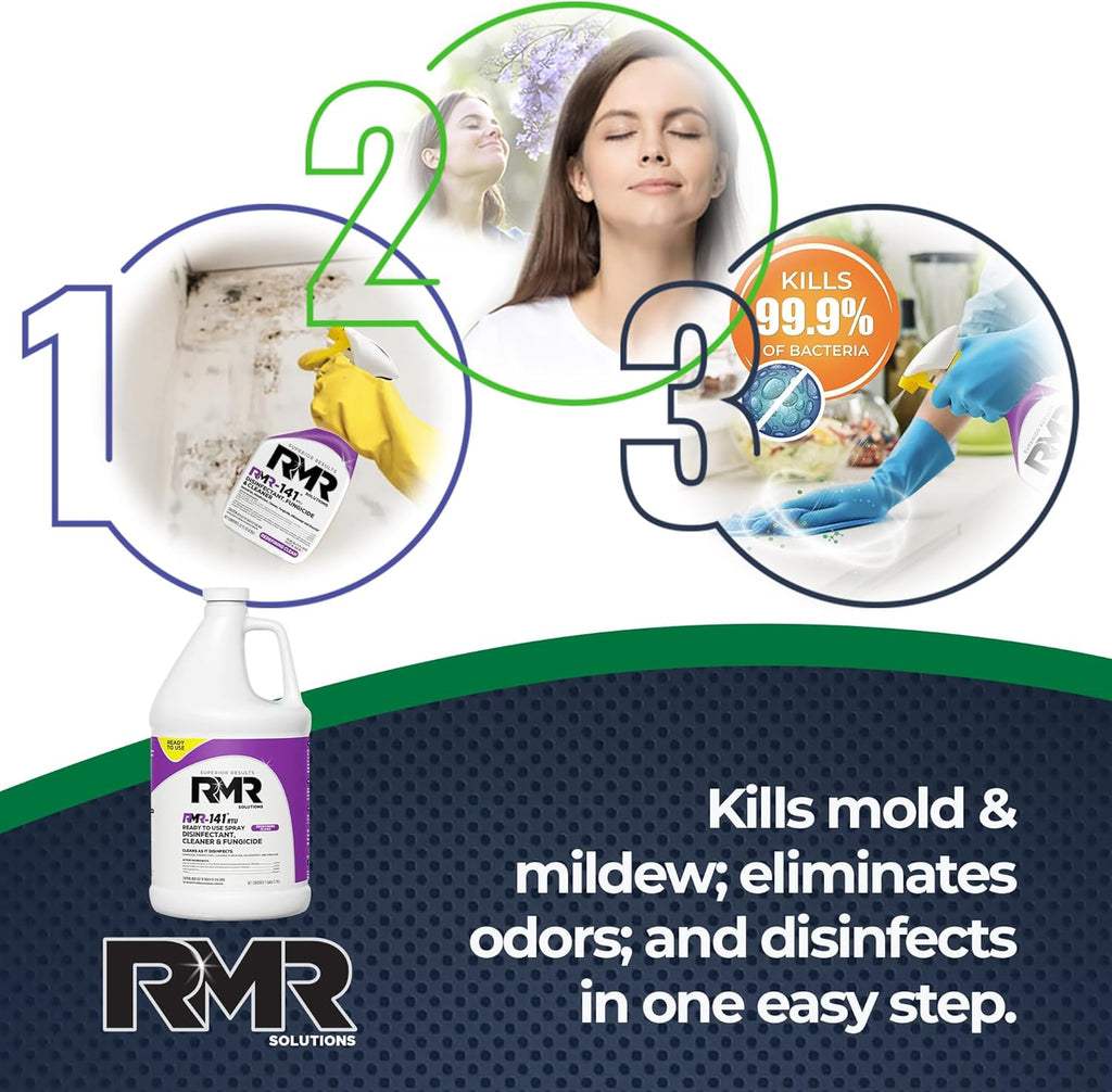 RMR-141 EPA Registered Mold and Mildew Killer, Eliminates Odors, Removes Mold, Mildew, Bacteria