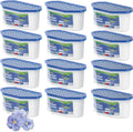 Moisture Absorbers, 12 Pack, Compact Dehumidifier for Closet, Efficient Humidity Absorber Boxes