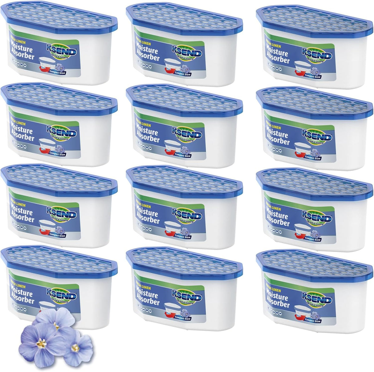 Moisture Absorbers, 12 Pack, Compact Dehumidifier for Closet, Efficient Humidity Absorber Boxes