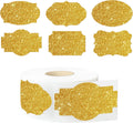 350 PCS Gift Tags Stickers Name Labels Stickers,2" x 1.2" Fancy Shape Stickers Self-Adhesive
