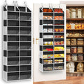Over the Door Organizer 5 Tiers, Extra Large Behind Door Storage of 10 Compartments, 80 lbs Weight