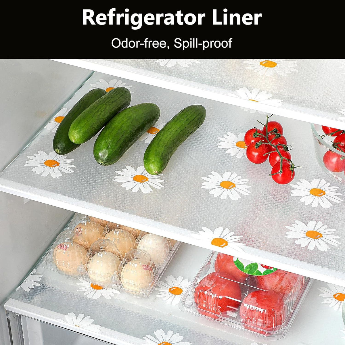 INNOLITES Shelf Liners for Kitchen Cabinets, Non Adhesive Drawer Cabinet Liner, Waterproof