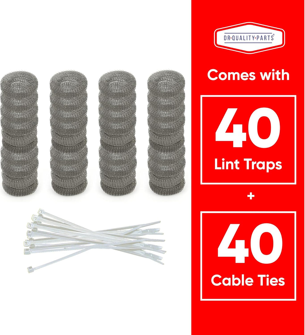 Washing Machine Lint Trap – Stainless Steel Hose Filter, Mesh Drain Catcher, Washer Sock Lint