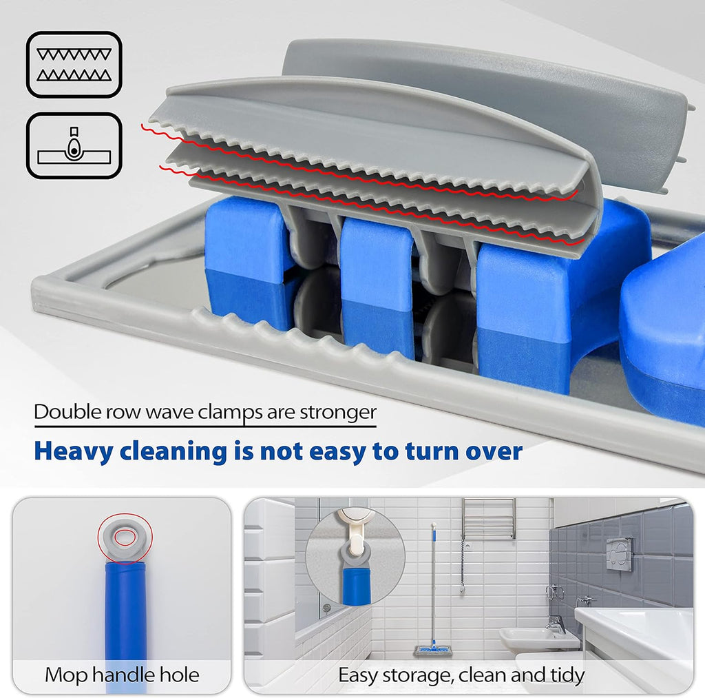 Professional Microfiber Hardwood Floor Mop, Flat Mops with 5 Pieces Reusable Washable Pads for Home