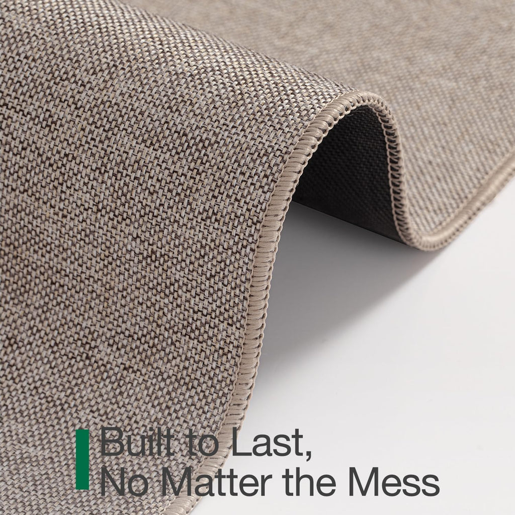 LUMI Ultra Thin Door Mat for Entryway, 24"x36" Low Profile Non Slip Rubber Backing Indoor Doormat