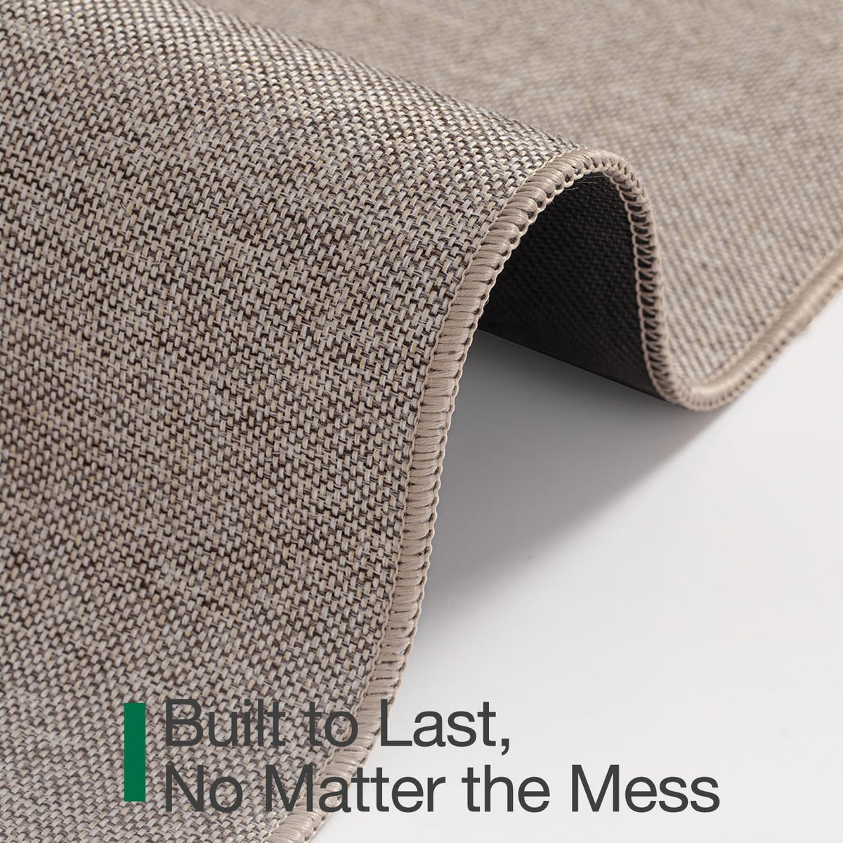 LUMI Ultra Thin Door Mat for Entryway, 24"x36" Low Profile Non Slip Rubber Backing Indoor Doormat