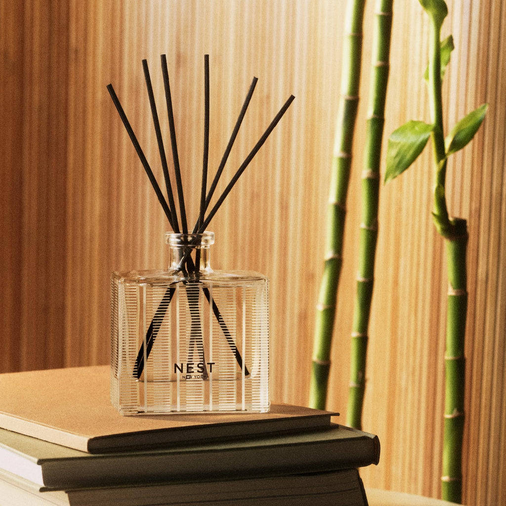 NEST New York Reed Diffuser, Bamboo - 5.9 fl oz - Fragrance for Up to 90 Days - Reusable