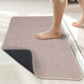Bath Mat,Ultra Thin Bathroom Runner Rugs,Large Bath Mats for Bathroom,Quick Dry,Non-Slip,Machine
