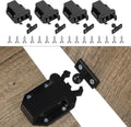 4Pack Push Latches for Cabinets, Push to Open Catch Lock,Safe Rebound Self-Locking Device Drawer