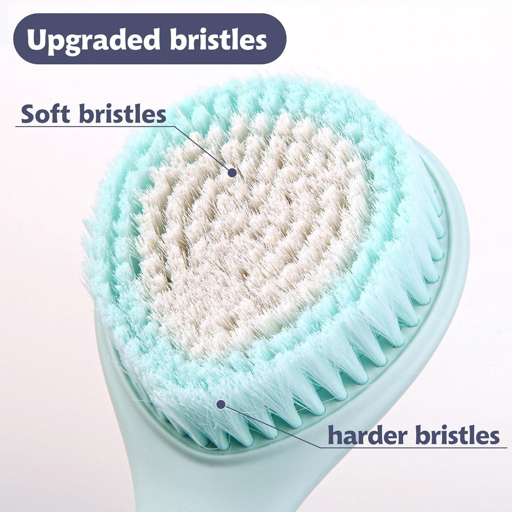 BEDELITE Back Bath Brush Long Handle for Shower of 2 - Soft Shower Brush for Men & Women,Back Brush