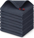 Homaxy 100% Cotton Waffle Weave Dish Cloths - 8 Pack Soft and Absorbent Dish Towels - 12 x 12