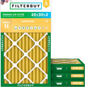 Filterbuy 20x30x2 Air Filter MERV 11 (MPR 1200) Allergen Defense Replacement (4-Pack)