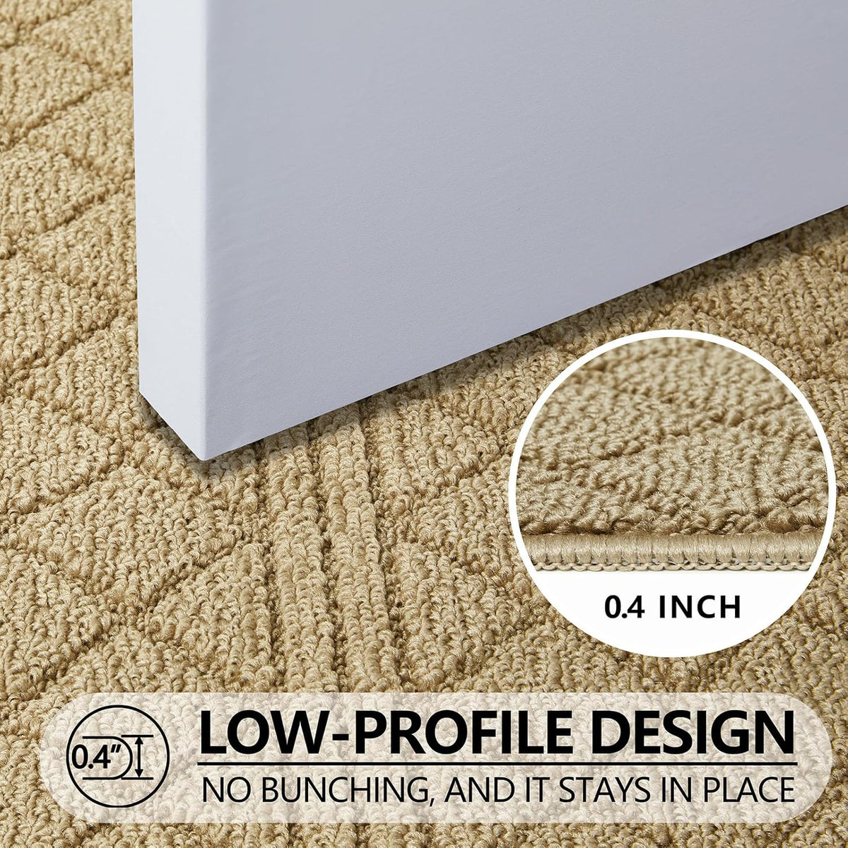 REFETONE Indoor Doormat, Front Back Door Mat 36"x59" Absorbent Rubber Backing Non Slip Door Mats
