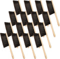 Tioncy 16 Pieces Wooden Dust Brush Bulk Hand Broom Bench Soft Bristle Cleaning Outdoor Furniture