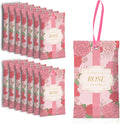 SCENTORINI Scented Sachets for Drawers and Closets, Rose Scent 14 Pack, Long-Lasting Sachets Bags