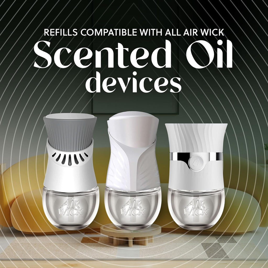 Air Wick Plug In Scented Oil Refills, Sweet Vanilla + Shea Butter, Air Fresheners for Home Long