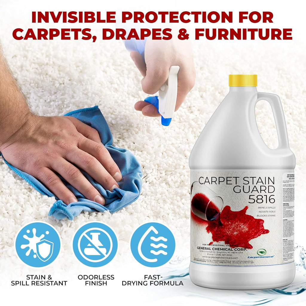 General Chemical Stain Shield Spray - Safe Fabric Protector Spray and Stain Guard 5816 for