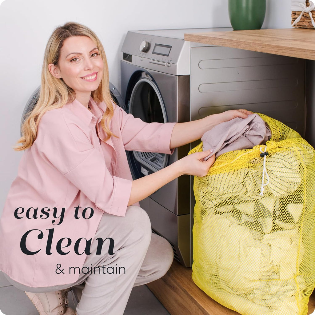 Handy Laundry Mesh XL Laundry Bag - Durable, Machine Washable with Secure Drawstring Closure