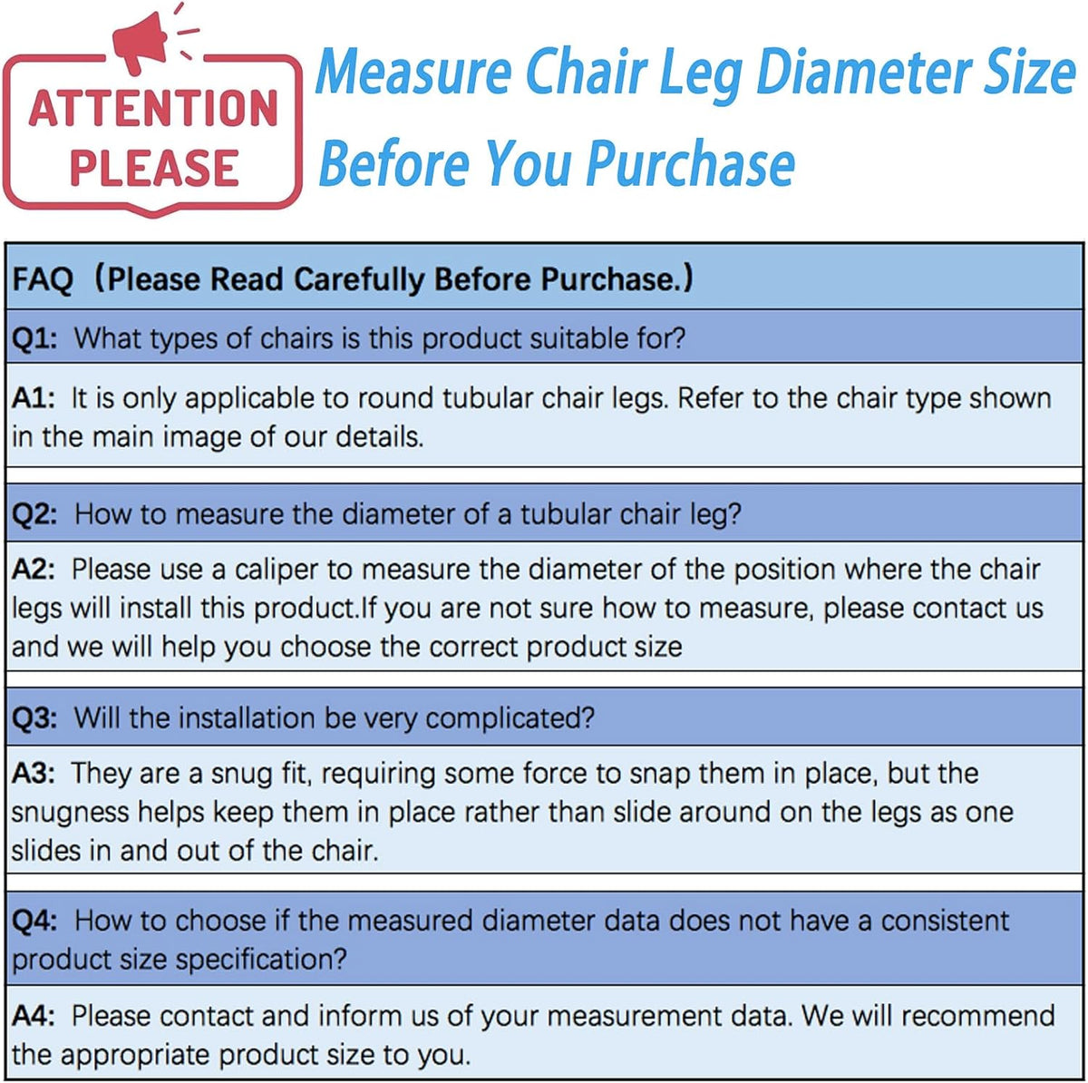 Rectangle U Shaped Chair Leg Tips Cap with Felt Pads,Furniture Feet Protectors Slide Smoothly