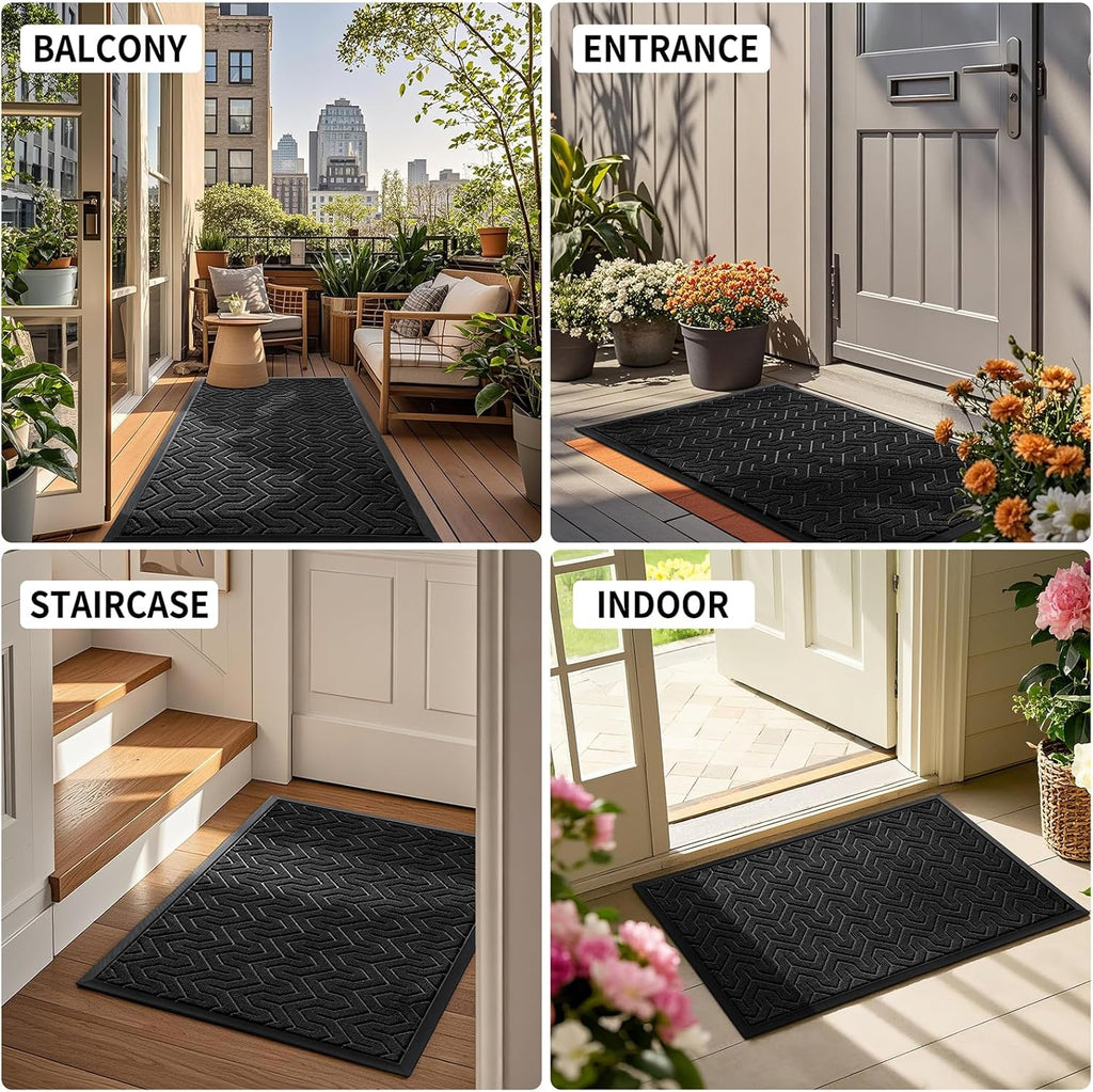 Yimobra Front Door Mat Outside Entrance 29.5x17, Waterproof Heavy Duty Outdoor Mats for Front Door