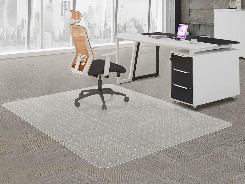 Large Chair Mat for Carpet, Easy Glide Plastic Carpet Floor Protector Mat for Office Chairs for