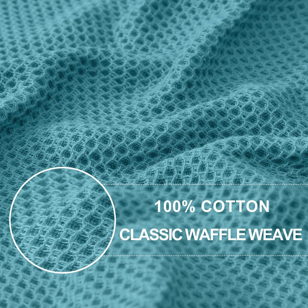Homaxy 100% Cotton Waffle Weave Kitchen Dish Cloths, Ultra Soft Absorbent Quick Drying Dish Towels