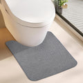 Toilet Rugs U Shaped Bathroom Rug,Machine Washable Non Slip Quick Dry Super Absorbent Ultra Thin