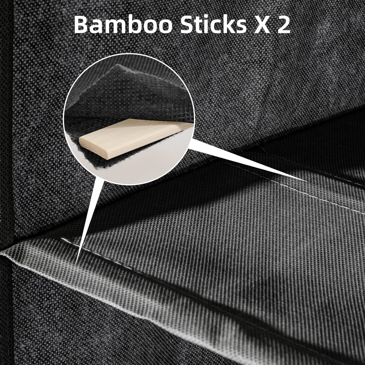 2 Packs Hanging Closet Organizer, 4-Shelf Closet Organizers and Storage with Side Pockets