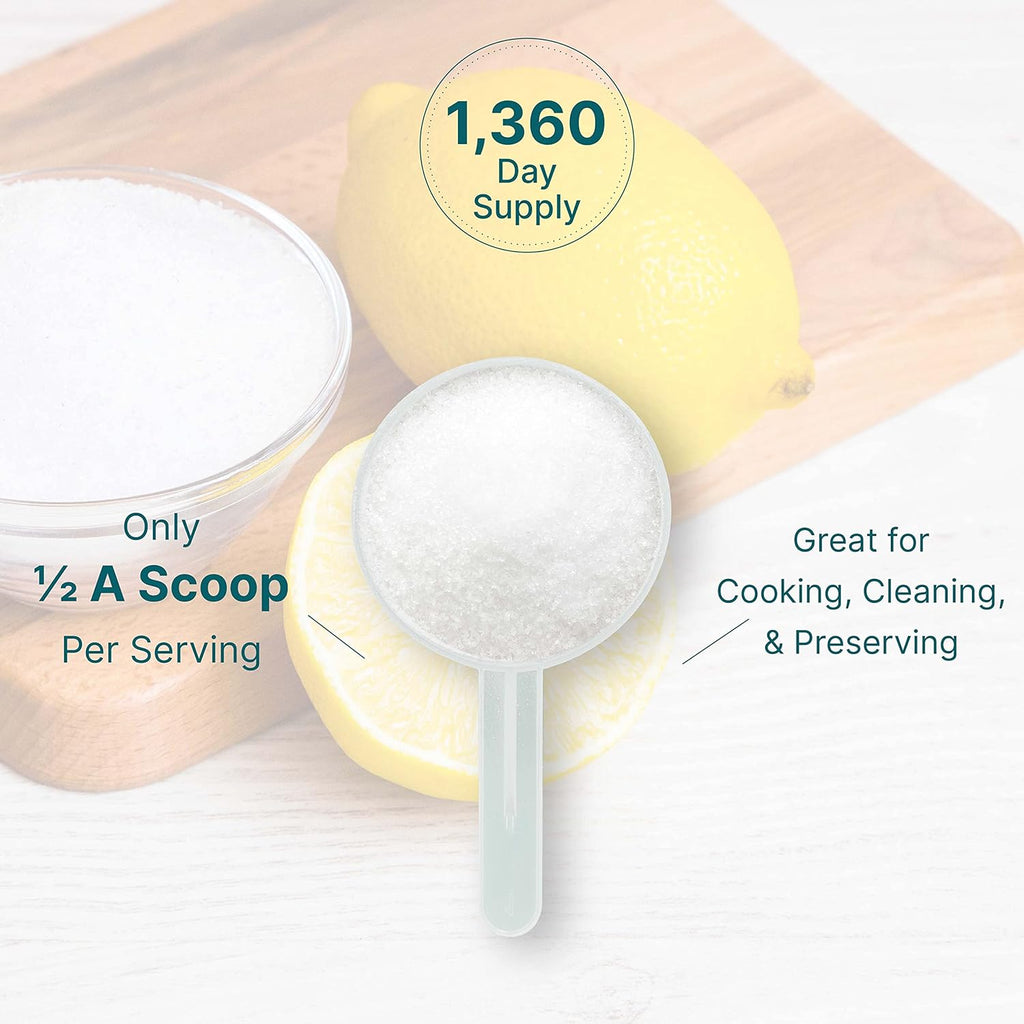 Citric Acid 6 Pounds | Fine Granular Powder, Food Grade, Bulk Supply – Potent Anhydrous Form