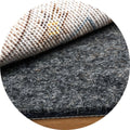 BAGAIL Felt and Natural Rubber Backing Rug Pads 1/8” Thick, Round 8 Feet Non Slip Rug Gripper Keep