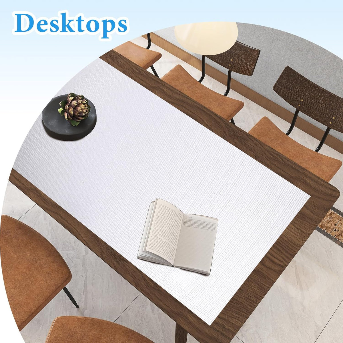 Shelf Liners for Kitchen Cabinets 12in x 10FT Non Adhesive Drawer Liner White Thickened Shelf Liner