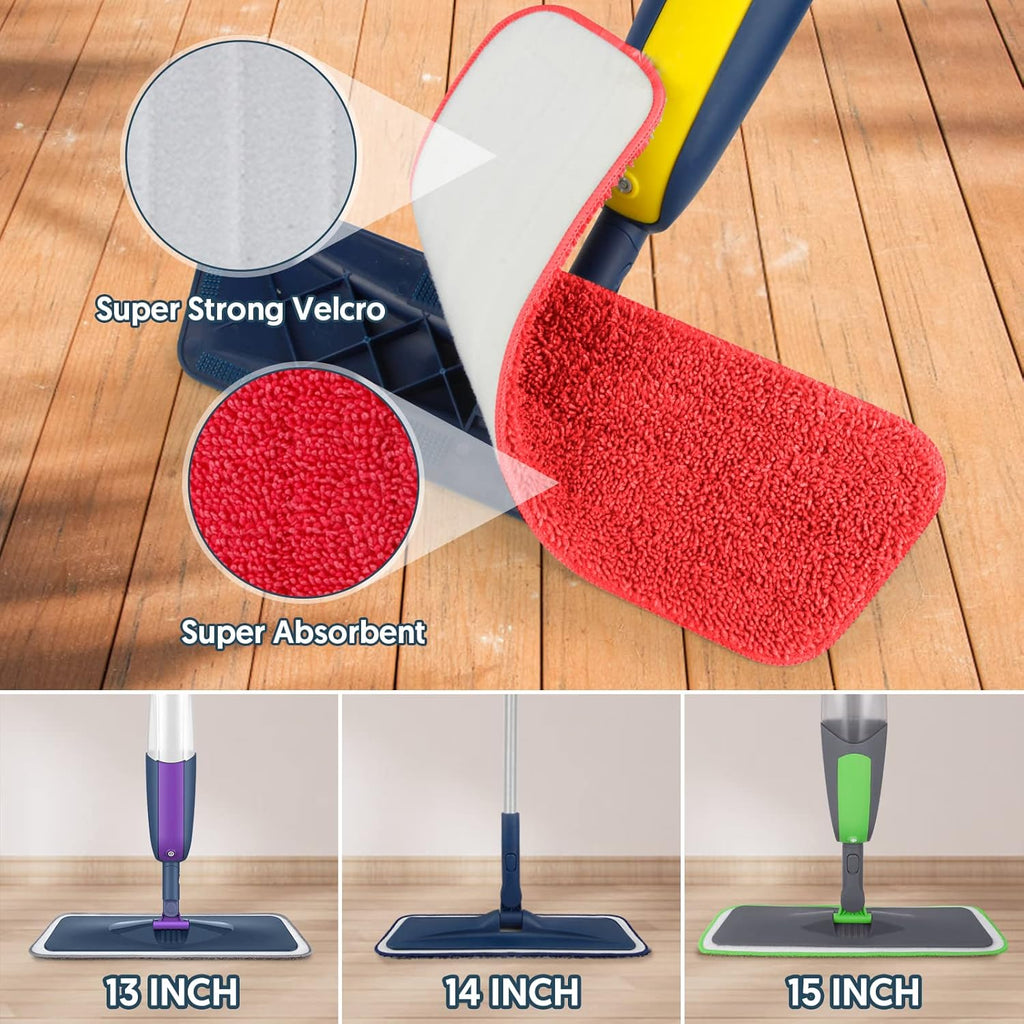 7 Count Reusable Mop Pads for Swiffer PowerMop - MEXERRIS Microfiber Wet PowerMop Pads Refills