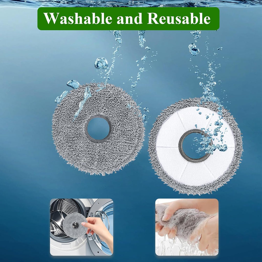 10 Pack Mop Pads for Dreame X40 Ultra/X40 Master/L40 Ultra/L10s Plus/L10s Pro Gen 2/L30 Ultra/X30