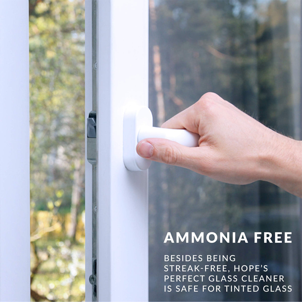HOPE'S Perfect Glass Cleaner Spray Refill, Streak-Free, Ammonia-Free Window, Mirror, Screen, Tinted