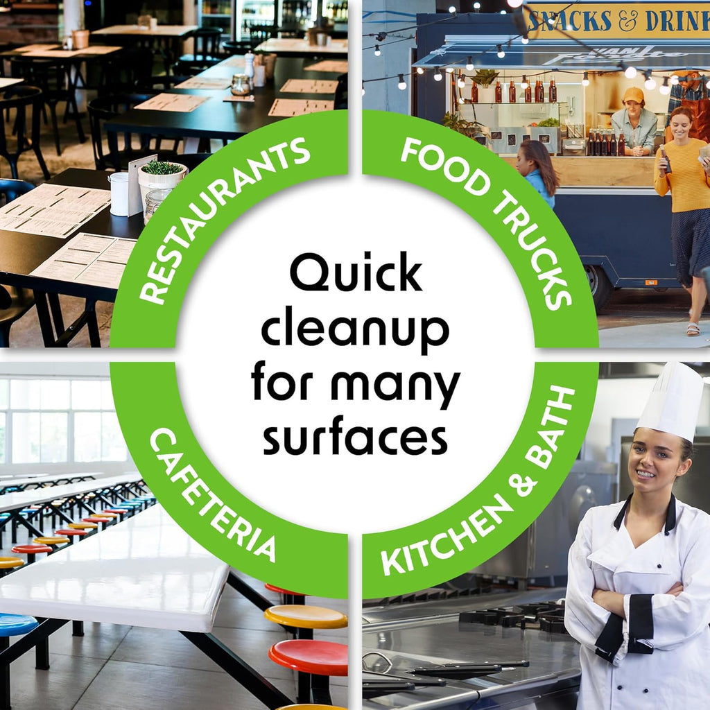 Wipex Table Bussers - Natural Cleaning Wipes | Table Cleaning Quick Cleaner & Counter Wipes | Made