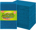 Non-Scratch Scouring Pads, 24Pcs Household Scour Pads for Kitchen, Garage and Outdoors, Reusable