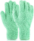 Plant Dusting Gloves, Microfiber Dusters for Cleaning Kitchen Indoor Mitt for House Use Desk Window