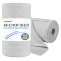 Puomue 55 Pack Microfiber Cleaning Cloth Roll, Tear Away Reusable Paper Towels, 11" X 9", Ultra