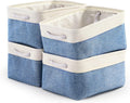 TcaFmac Storage Basket for Organizing - Large 4 Pack Fabric Storage Bins Baskets for Shelves with