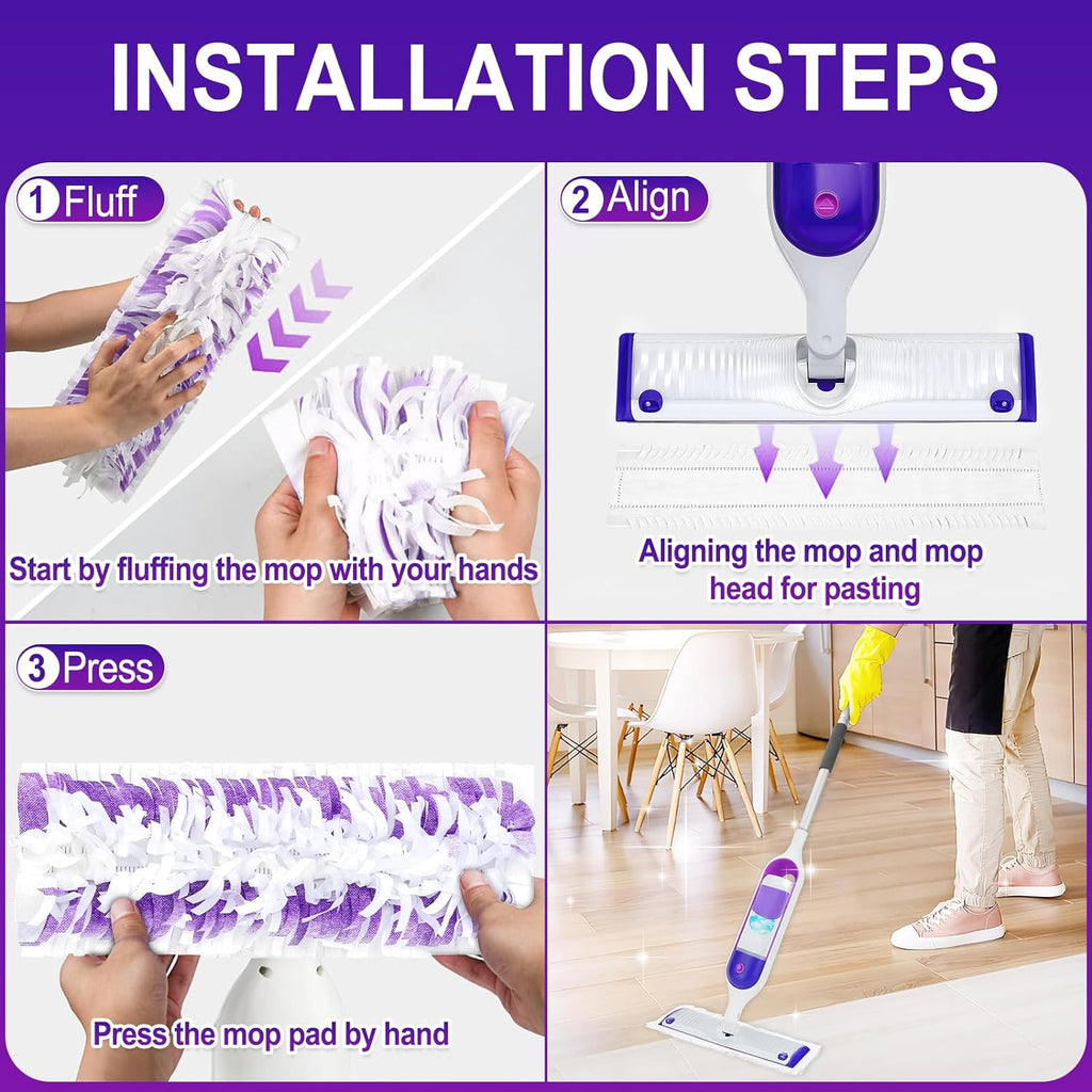 25 Count Power Mop Pads Refills for Swiffer Power Mop Pads,Compatible with Swiffer Power Mop