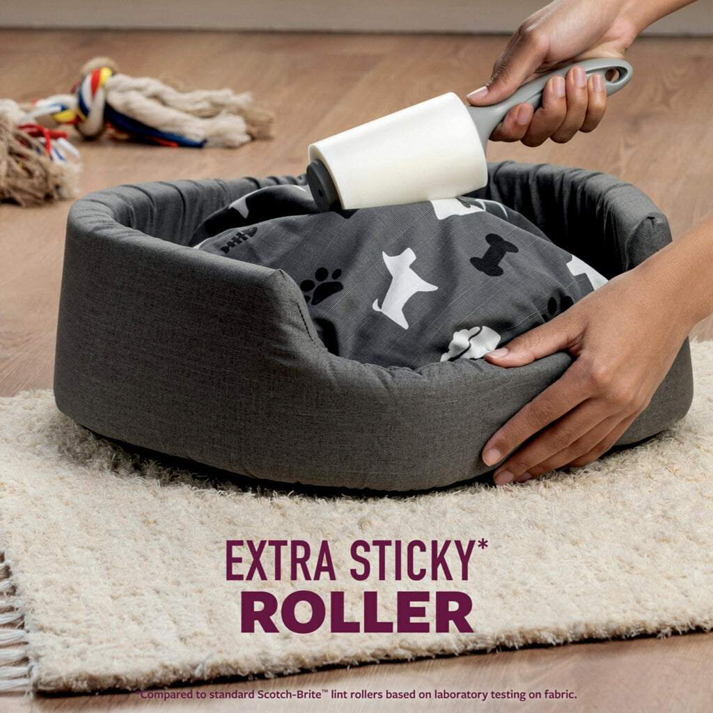 Scotch-Brite Pet Hair Pickup Extra Sticky Lint Roller Refills, Refills Only, 50% Stickier, 4 in x