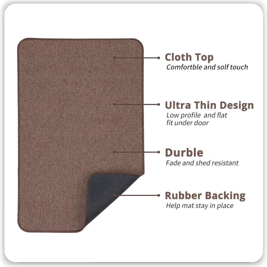 Bathroom Rugs Set 2 Pieces,Thin Bathroom Mats,Toilet Rugs,Quick Dry,Non-Slip,Machine Washable,Low