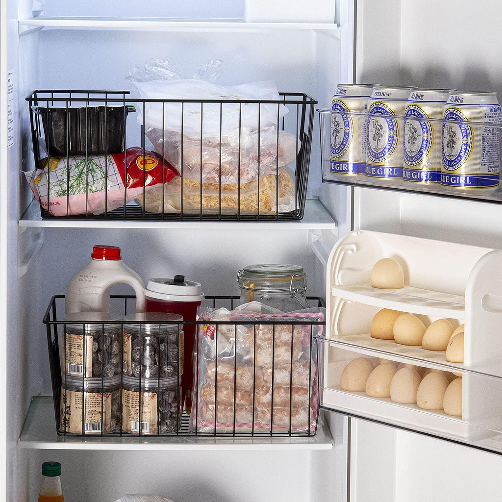 16inch Upright Freezer Organizer Baskets for 13-14,16-21 cu.ft Standup Freezer, Settle freezer