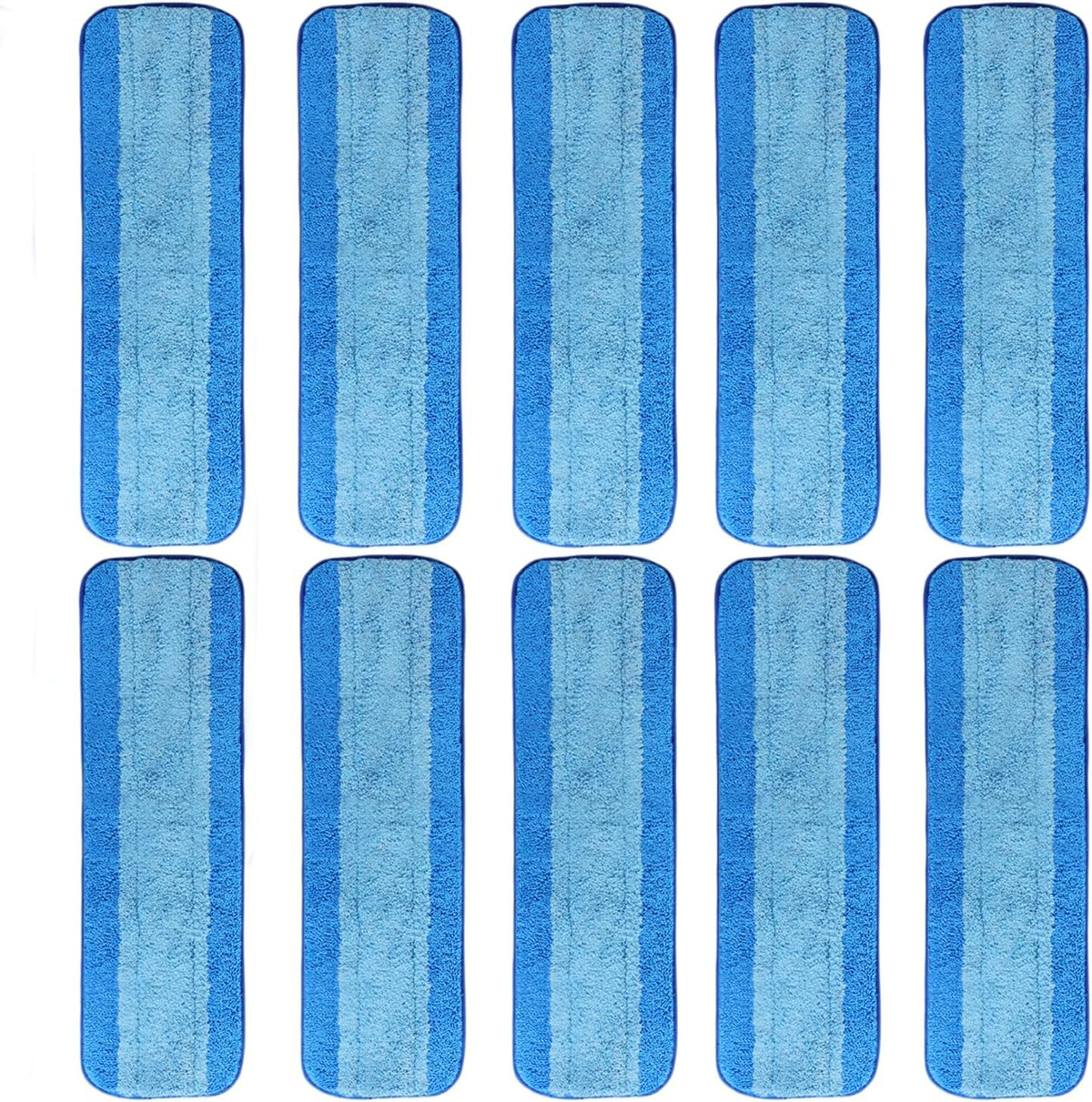 10 Pack Microfiber Cleaning Pads for Bona Mop, Reusable Microfiber Mop Pads for 18 Inch Mop