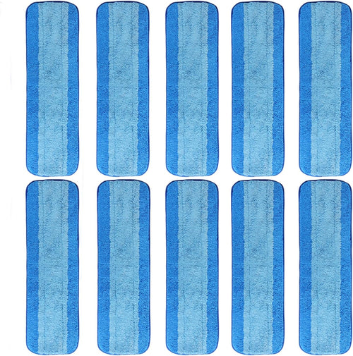 10 Pack Microfiber Cleaning Pads for Bona Mop, Reusable Microfiber Mop Pads for 18 Inch Mop