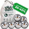No More Dryer Sheets! Reusable Wool Dryer Balls XL 6-Pack - Reduces Static, Cuts Dry Time, &