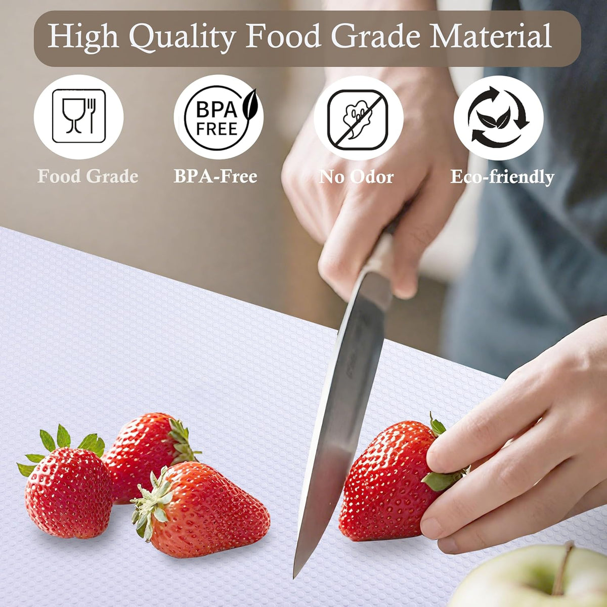 Cabinet Shelf Liner 11 Inch Wide X 20 Ft Non-Slip Kitchen Drawer Liners Waterproof & Oil-Proof
