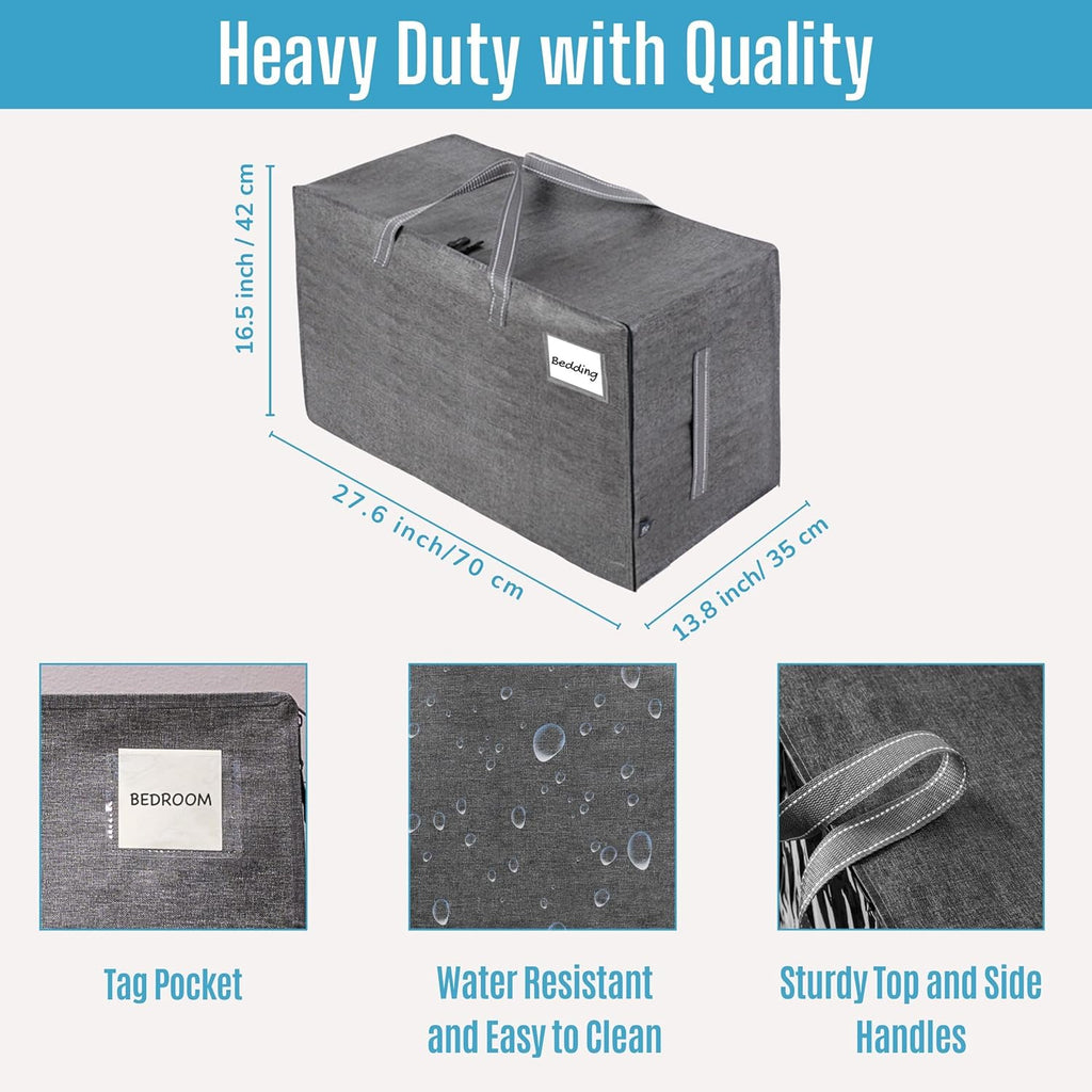 VENO 6 Pack Moving and Storage Bags, Heavy Duty, Alternative to Moving Boxes, Large Packing Totes