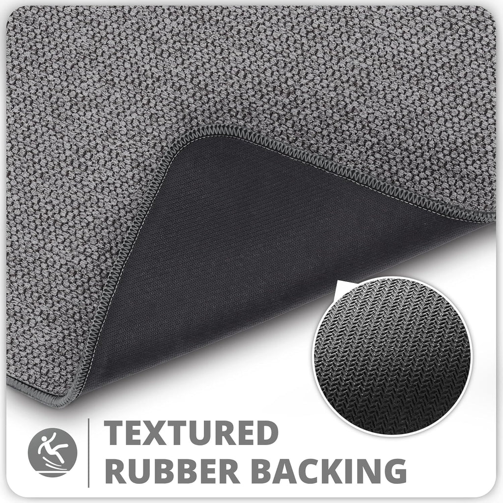 Bath Mat,Ultra Thin Bathroom Rugs,Rubber Bath Mats for Bathroom,No Slip Bath Rug,Quick Dry,Machine