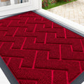 OLANLY Front Door Mat Indoor Outdoor Entrance, Waterproof All-Season, All-Weather Doormat, Sturdy